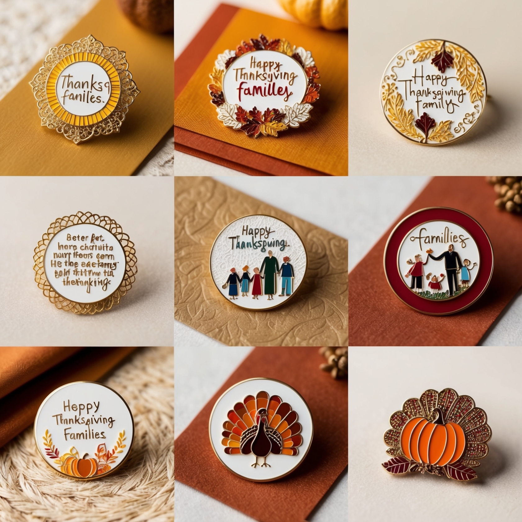 Thanksgiving lapel pins