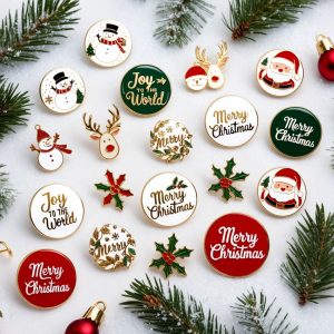 Holiday lapel pins